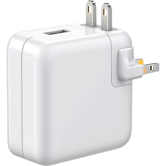 white phone charger emoji