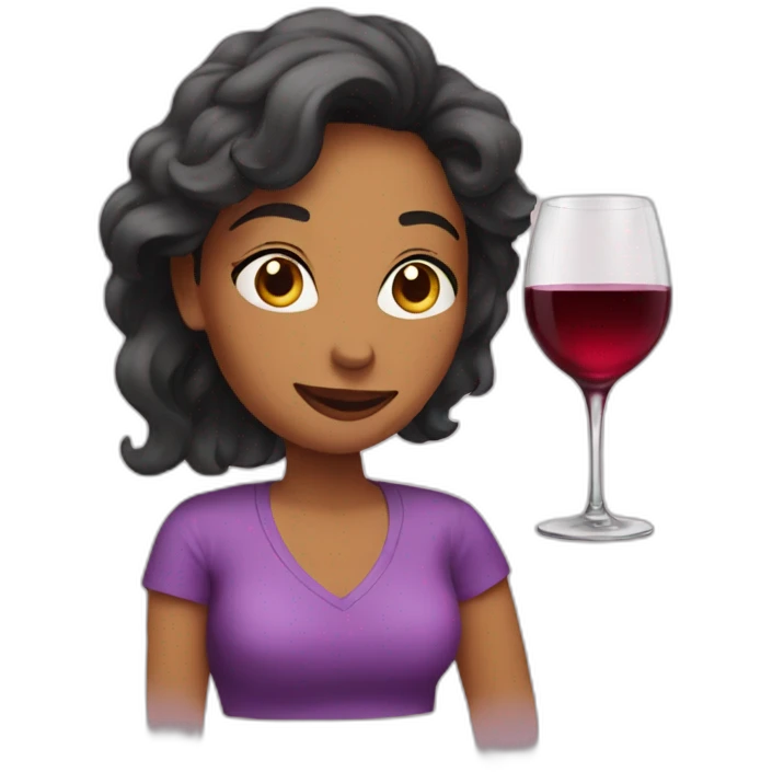 mom drink wine emoji