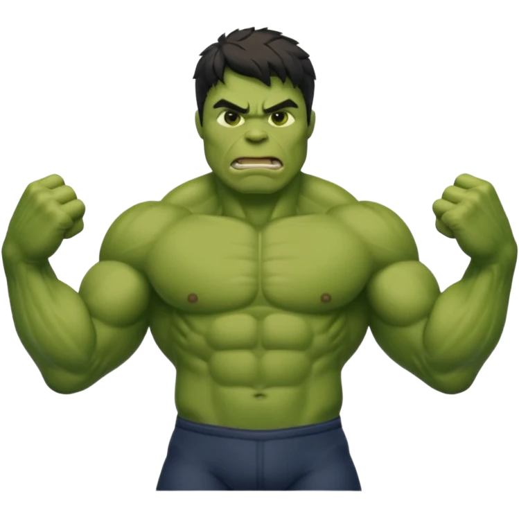 hulk stroking his cock emoji