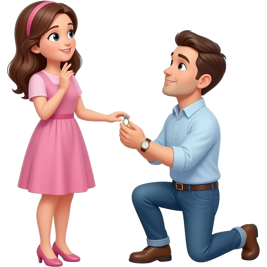 Make him proposing emoji