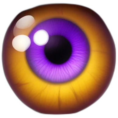 majestic godly violet iris eyeball serious intense symmetrical knowledgable emoji