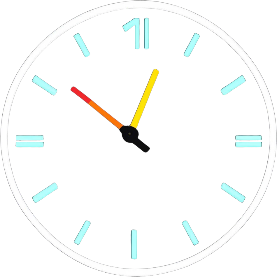 7:42 on a digital clock emoji