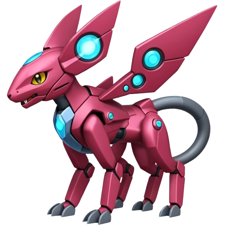 Vikavolt-Peppercat-Koraidon-Genesect-Miraidon-fusion, full body emoji