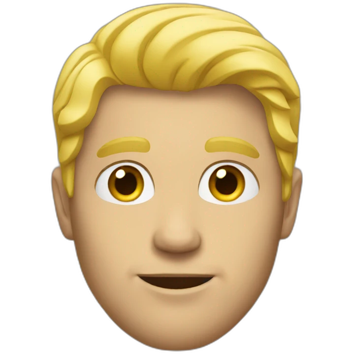 Blonde man emoji