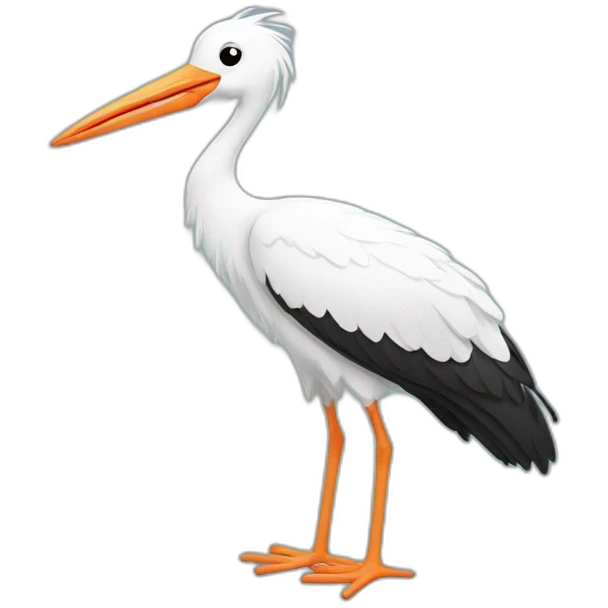 dreaming stork emoji