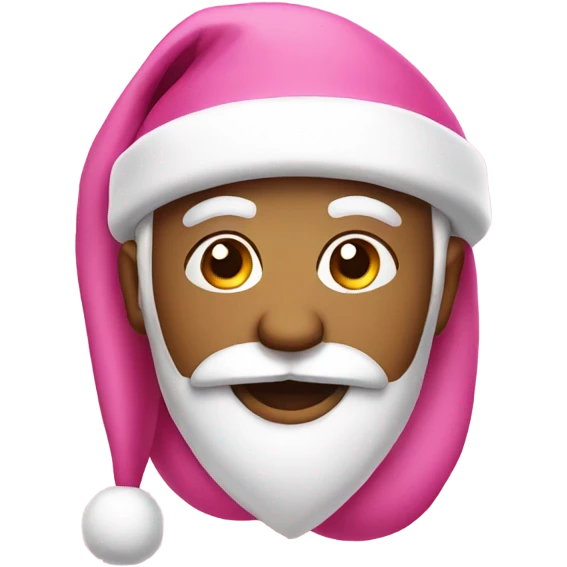 Pink santa emoji