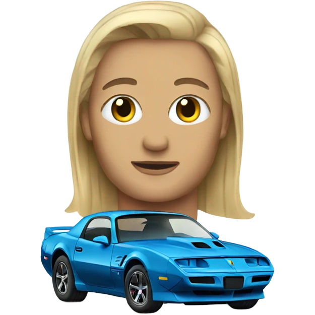 Blue trans am emoji