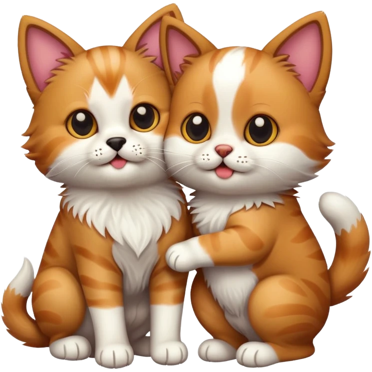 a dog holding a cat emoji