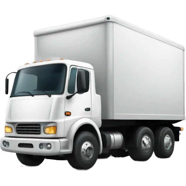 big white truck  emoji