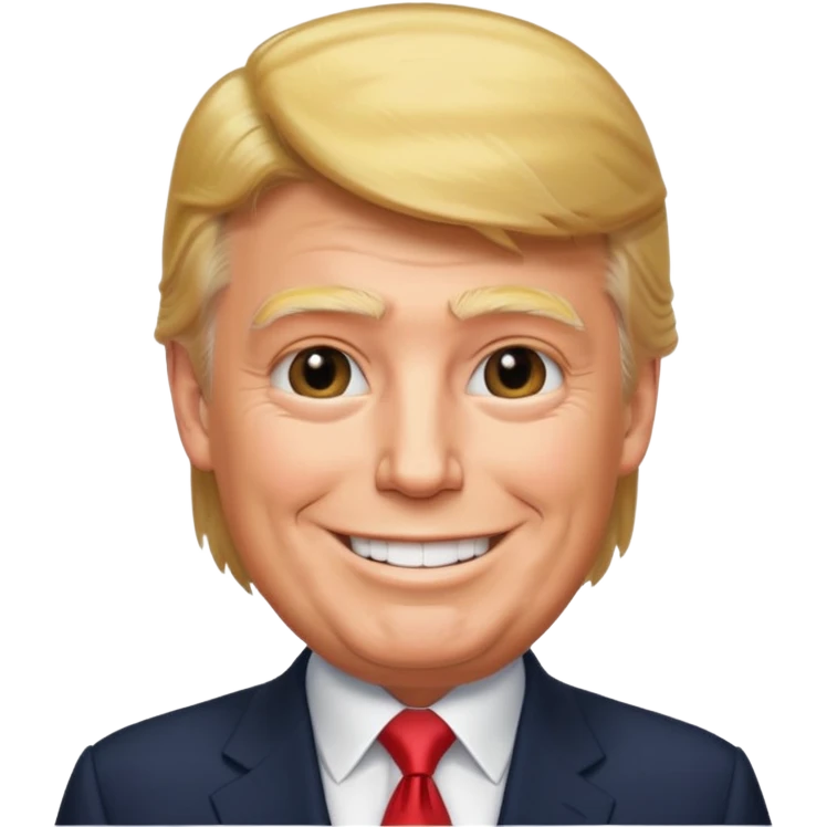 Trump but Happy emoji