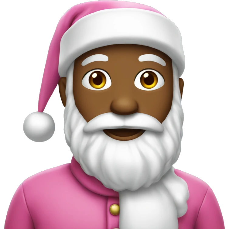 Pink santa claus emoji