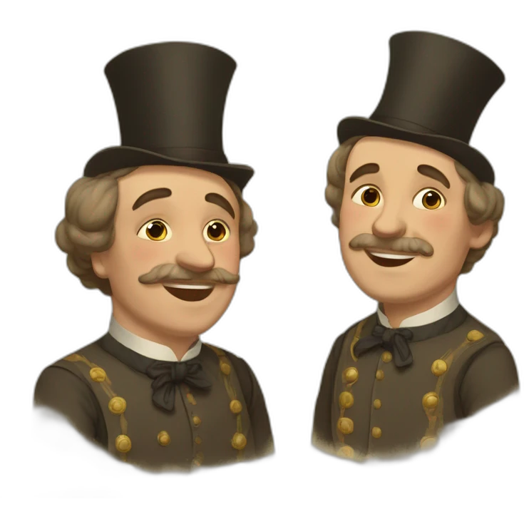 Father and son from Russian nineteen century family emoji