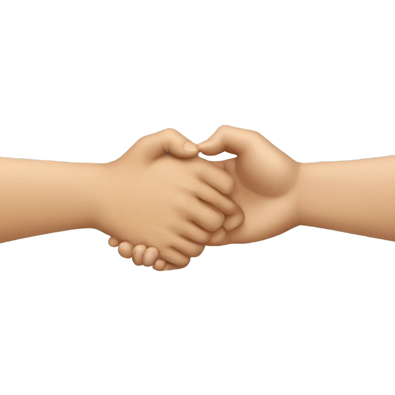 two russian hands greeting each other  emoji