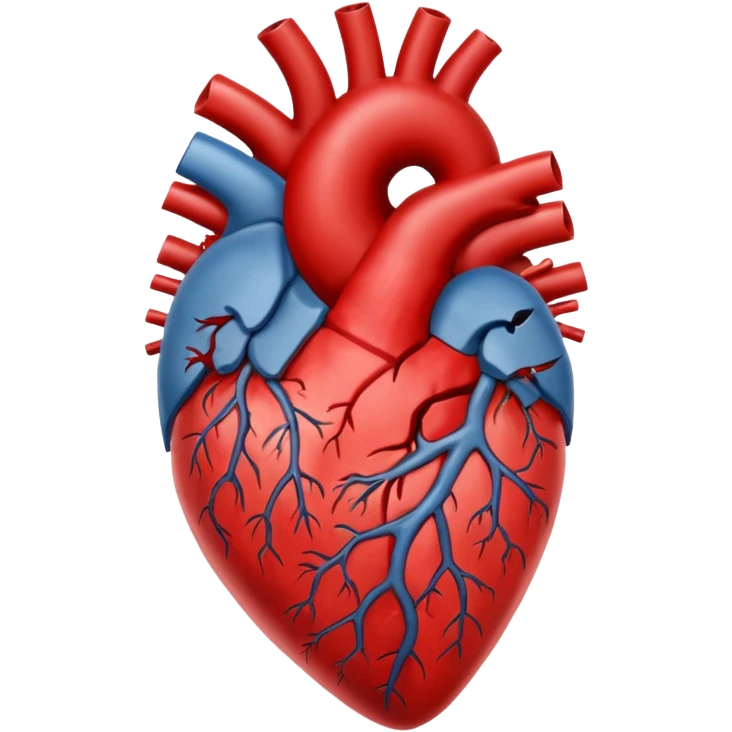 Make a realistic version of this emoji: 💔. Make it a real human heart, but split in half. emoji