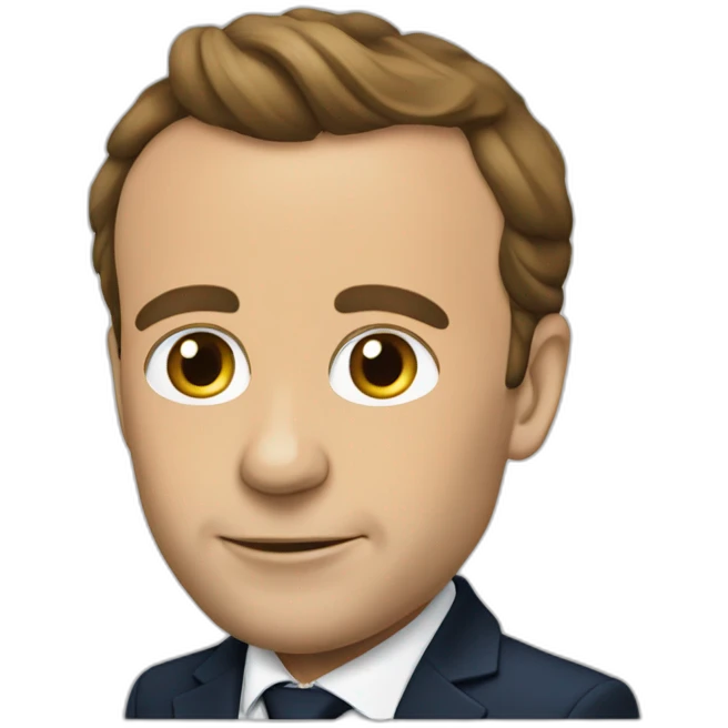 Macron a l’envers emoji