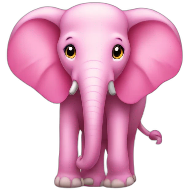Elefante rosa emoji