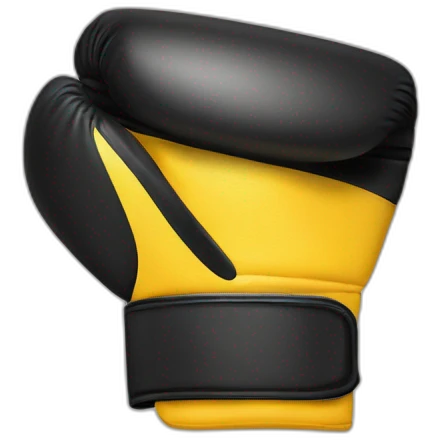 Emoji amarillo enfadada con guantes de boxeo emoji