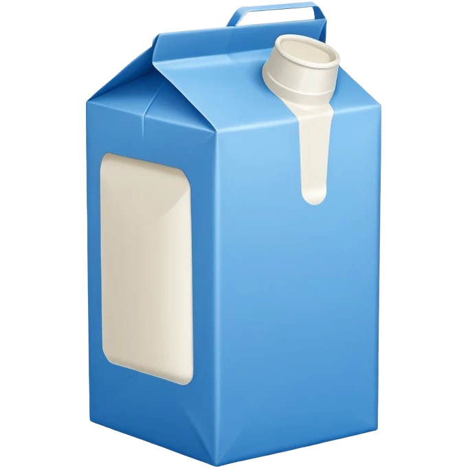 blue milk carton emoji