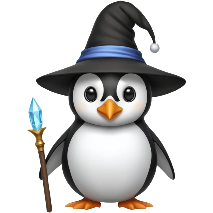 Penguin Wizard emoji