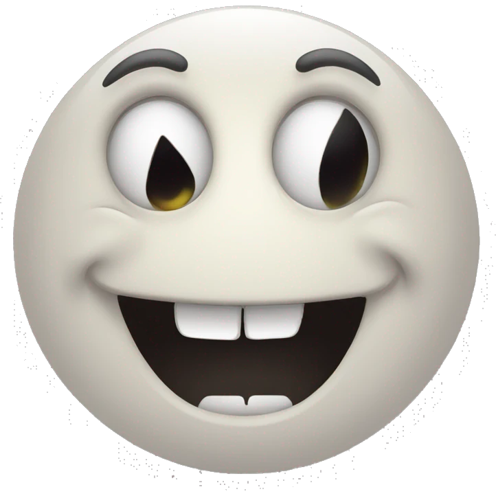 Creepy smiling face  emoji