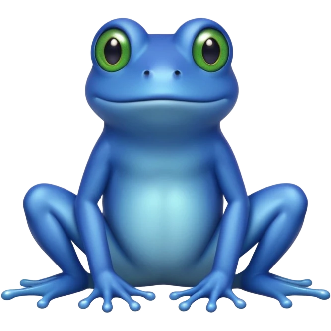 Blue Frog emoji