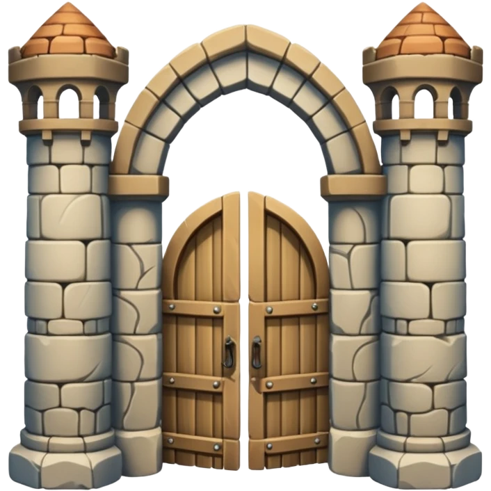 two pillar castle emoji