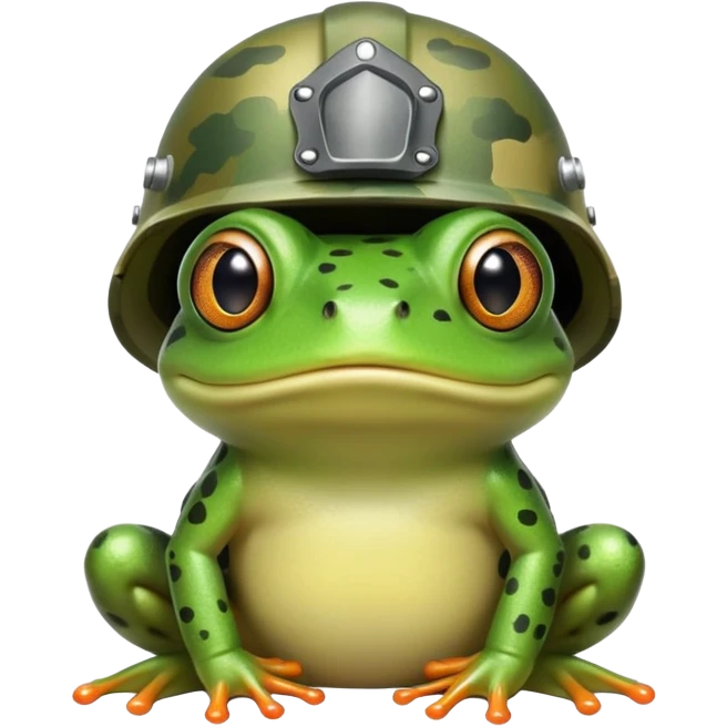 Army frog emoji