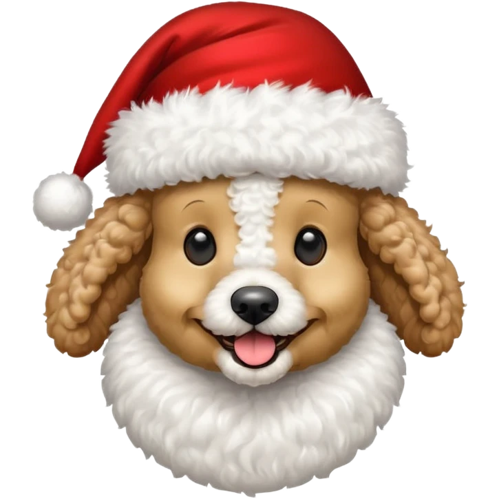 poodle santa emoji