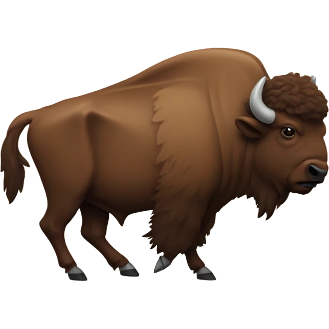 Bison mascot Hoosier  emoji