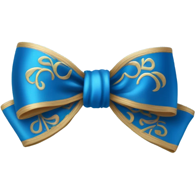 blue bow emoji