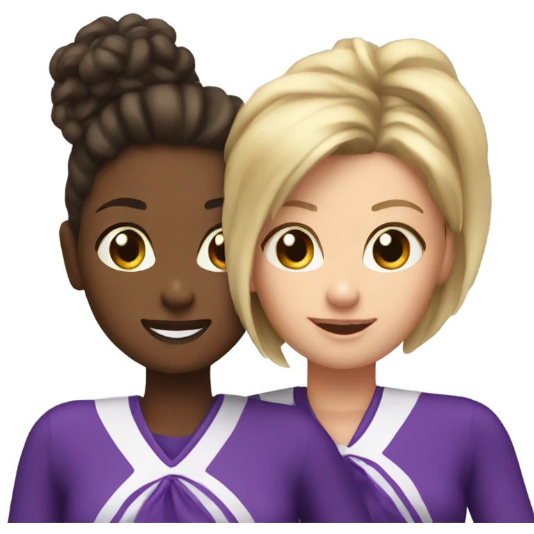mom and daughter cheerleader emoji