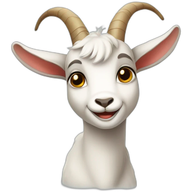 cute goat emoji