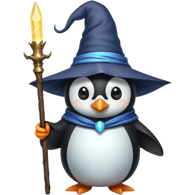 Penguin Wizard emoji