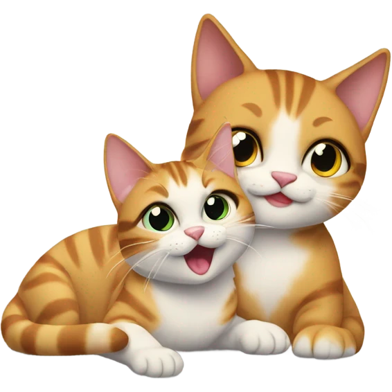 Lucky the cat and Ella emoji