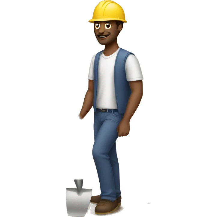 Guy working on house emoji