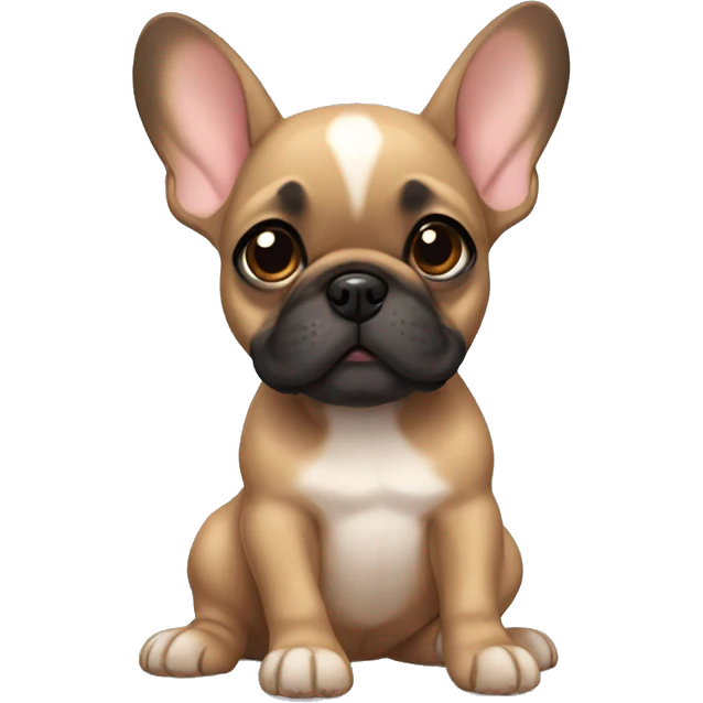 Fawn frenchie pup emoji