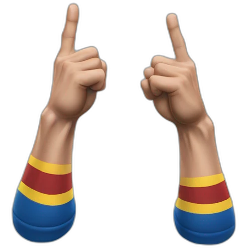 Messi Torjubel two hands index fingers up emoji