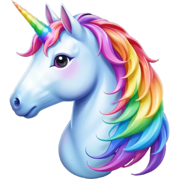 Unicorn with rainbow ￼ emoji