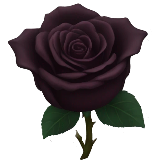 Rose of darkness  emoji