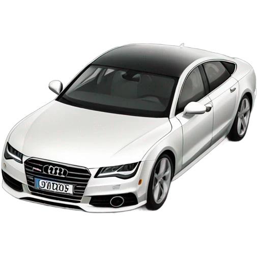 heading your way in an audi a7 emoji