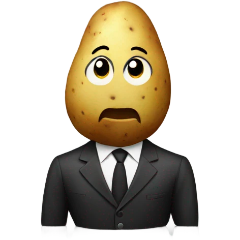 potato with suit  emoji