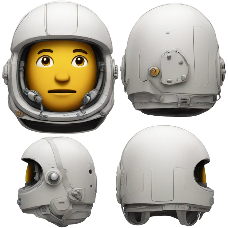 astronaut helmet back view emoji