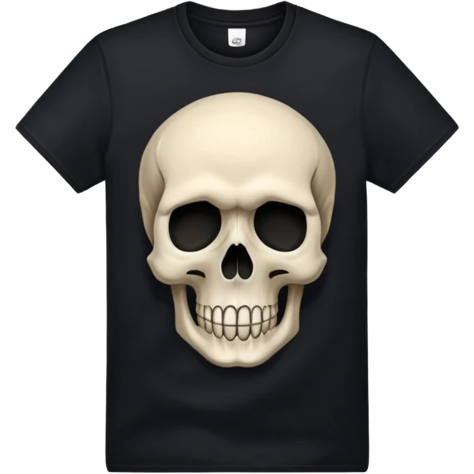 Skull print tshirt  emoji