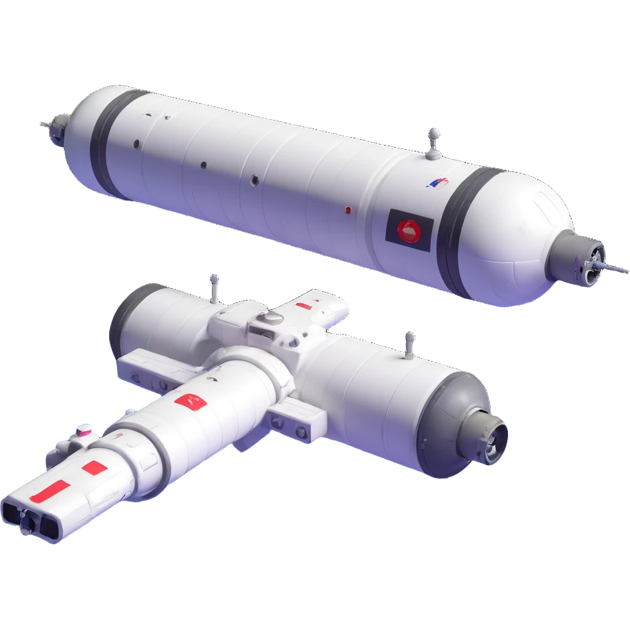 Tiangong orbital station floating in space emoji