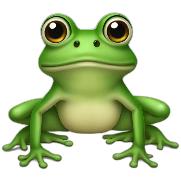 big eyed frog emoji