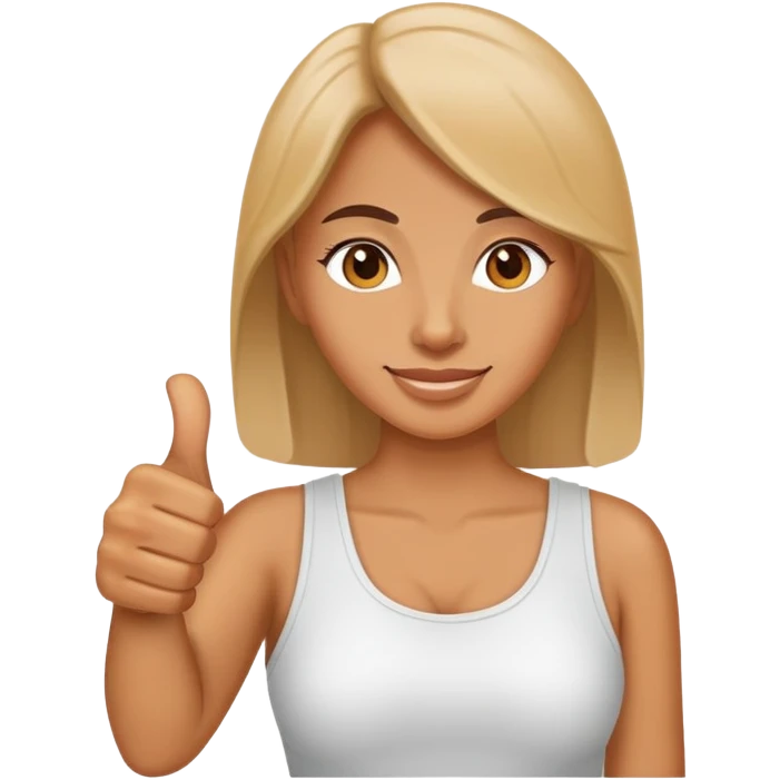 Women thumbs up emoji