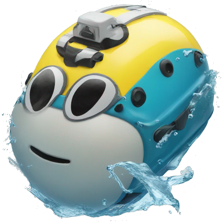 AGV swimming in water emoji
