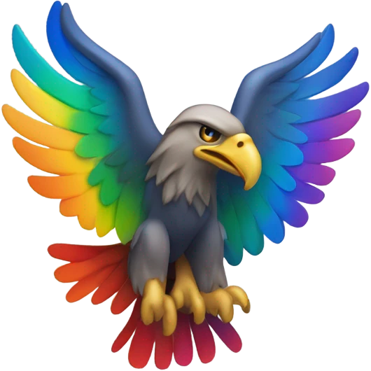 Rainbow patriots logo emoji