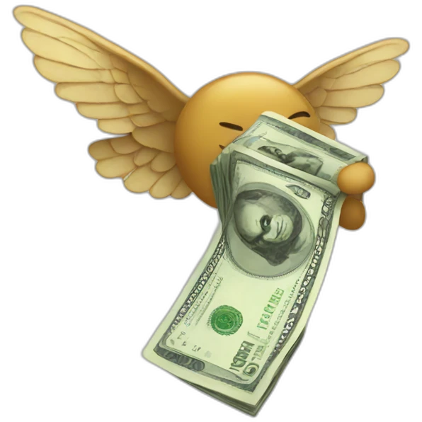 Flying money emoji emoji