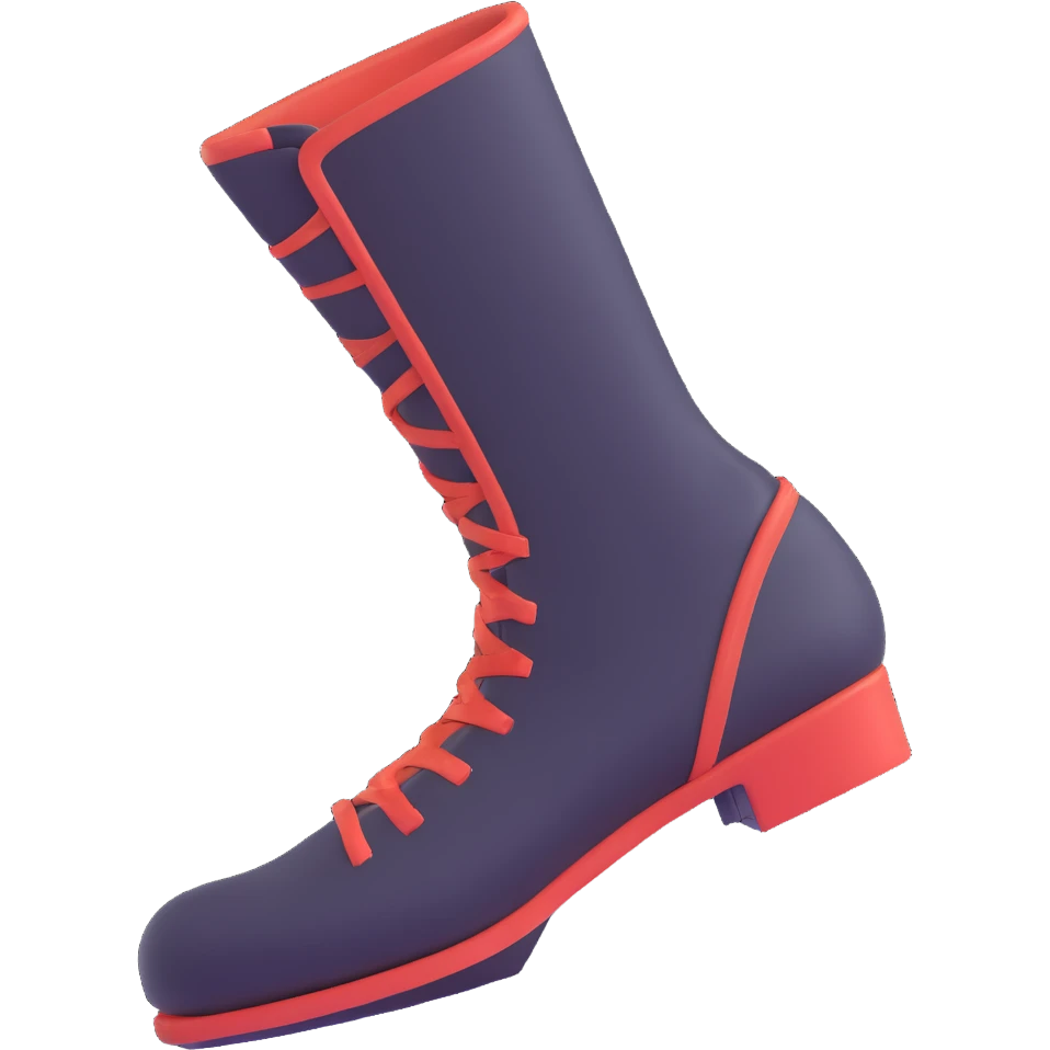 boot in mid-kick with dynamic motion lines emoji